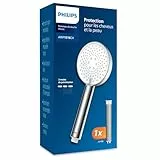 Philips Pommeau de douche avec filtre, élimine efficacement le chlore et les autres grosses particules, trois modes de pulvérisation, design améliorant la pression, capacité de filtration de 1 mois