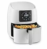 SENYA Friteuse sans huile à air chaud multifonction 4,5L Air Fryer, Couleur Blanche, My Air Cook, 7 programmes automatiques, 1400W, SYCK-AF002W