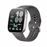 AMAZFIT Bip 6 Smartwatch 46mm, Batterie 14 Jours, AMOLED 1,97', GPS avec Cartes, IA, Appels Bluetooth, Suivi Santé et Sommeil, 140+ Modes Sportifs, Étanchéité 5ATM,Charbon