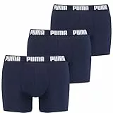 Puma Boxer sous-vêtement, Bleu Marine, L (Lot de 3) Homme