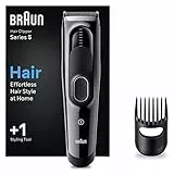 Braun Tondeuse À Cheveux Series 5 HC5310, Tondeuse Pour Coupe De Cheveux À La Maison Avec 9 Réglages De Longueurs