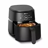 Philips Airfryer série 2000 4.2L - 1500W, Technologie RapidAir, Écran tactile digital, 13 options de cuisson, 9 fonctions préréglées, Jusqu'à 90% de matières grasses en moins, Noir (NA229/00)