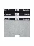 Calvin Klein Boxer Homme Lot De 3 Caleçon Coton Stretch, Multicolore (Black/White/Grey Heather), L