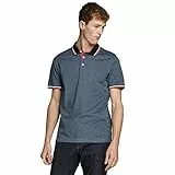 JACK & JONES Jjepaulos Polo Ss Noos Homme Polo, Denim Bleu, XL