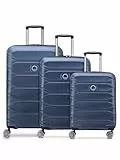 Delsey Meteor Parent, bleu, Kofferset + (3-teilig), Bagage rigide