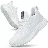 Feethit Femme Chaussures de Sport Running Air Respirant Chaussures de Course Légères Basket Fitness Gym Jogging Outdoor 39 Blanche