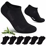 Cirorld Chaussettes Sport en Bambou Coton Mixte 6 Paires 39-42 & 43-46 | Respirantes & Anti-Odeurs | Antibactériennes & Absorbantes | Taille Unique Couleurs Assorties