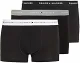 Tommy Hilfiger Boxer Homme Lot de 3 Slip Homme Sous-Vêtement, Multicolore (Grey Heather/Black/White), M