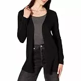 Amazon Essentials Cardigan Léger Ouvert à l’Avant (Grande Taille Disponible) Femme, Noir, 3XL Grande taille