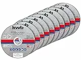 kwb Disques à tronçonner Mince Meuleuse d'angle 125 mm Disque de tronçonnage p. Acier inoxydable INOX en boîte de rangement avec bouchons d'oreilles ABM. 125 x 1 x 22,23, Ø