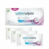 WaterWipes Sensitive+ Body & Intimate Wipes, 90 lingettes (3 paquets), 3-en-1 nettoie, soigne, protège, 99,9% d'eau, lingettes humides non parfumées, Adult Care