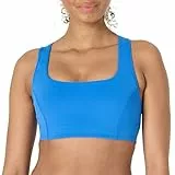 Amazon Essentials Soutien-Gorge de Sport Active FormFlex Ultra Doux, Dos Nageur et Encolure Carrée, Soutien Léger Femme, Bleu Océan, XXL