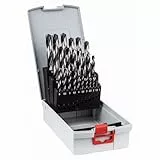 Bosch Professional Ensemble de 25 forets hélicoÏdaux HSS PointTeQ (pour métal, ProBox, accessoires pour perceuses-visseuses)