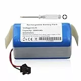 K KYUER 2600mAh Robot Aspirateur Batterie Compatible avec OKP K2 K3P K4 K5 K7 OKP K5 Pro Robot Vacuum Cleaner with Tools 14.4V