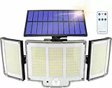 Haokiang Lampe Solaire Exterieur 2 Unité 1500lm Ip65 Capteur 270° 3 Modes Luminaire Exterieur Solaire Lampe Solaire Exterieur Puissante Éclairage Extérieur Solaire Puissant Lumière
