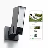Netatmo Caméra de Surveillance Extérieure Connectée Intelligente avec Éclairage Intégré 12W, Détection des Personnes/Animaux/Véhicules, Vidéo HD 1080p 4MP, Vision Nocturne IR, Stockage Local, NOC-AMZ