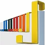 MOSUO Porte Manteau pour Porte, 10 x Crochet Porte Acier Inox, Patere Porte pour Tiroir, Placard Armoire, Cuisine Salle de Bains Chambre à Coucher, Coloré