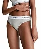 Calvin Klein Slip Brésilien Femme Coton Élasthanne, Gris (Grey Heather), L