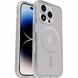 Otterbox Symmetry Plus Transparente Coque pour iPhone 14 Pro pour MagSafe, Antichoc, Anti-Chute, Fine, supporte 3 x Plus de Chutes Que la Norme Militaire, antimicrobien, Transparent
