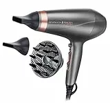 Remington Sèche-cheveux Professionnel [Soin Kératine & Huile d'Amande] Keratin Protect (2200W,3X Protection, Moteur AC longue durée, Ionique Céramique, 3 températures/2 vitesses, 3 accessoires) AC8820