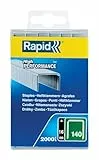 Rapid, 40109513, Agrafes N°140, Longueur 6mm, 970 pièces, Pour les travaux de construction et d’isolation, Fil galvanisé, Haute performance Argent