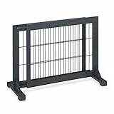 Relaxdays Barrière de sécurité, Extensible, escaliers et Portes, HxL : env. 56x70-115 cm, pour Enfants & Chiens, Grise