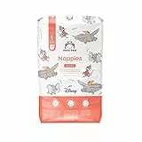 Marque Amazon - Mama Bear Disney - 48 Couches bébé ultra absorbantes - Taille 1 (2-5 kg), Blanc