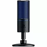 Razer Seiren X for Playstation - Microphone condensateur USB pour Le Streaming sur PS4 et PS5 (Compact avec Amortisseur de Chocs, directivité supercardioïde, Bouton de sourdine) Noir