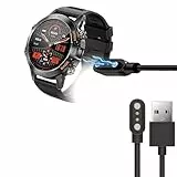 Blueshaweu Câble de charge compatible avec la montre intelligente K52 1,39', pour montre connectée LEMFO K52 / LIGE K52 / SUNKTA K52 1,39' (noir)