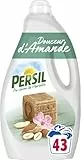 Persil - Lessive Liquide Douceur d'Amande – Parfum aux extraits naturels de Vanille - Encore Plus Efficace Même à Froid - Testée Dermatologiquement - 43 Lavages