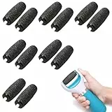 12 Pièces Rouleaux de Remplacement, Extra Rugueux Rouleau Pied Compatible avec Scholl Velvet Smooth, Recharge de Tête de Rouleau pour Pedicure Pied Electrique
