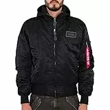 Alpha Industries Alpha Indutries MA-1 D-Tec Blouson Bomber pour Homme, Black/Black, 2 XL