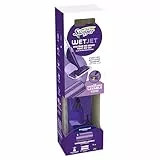 Swiffer WetJet Kit de Démarrage Système de Spray Tout-en-Un pour Tous Types de Sol, avec Balai-Laveur, Solution Nettoyante et Lingettes, Élimine la Saleté Incrustée Sans Résidus