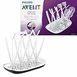 Philips Avent Egouttoir design pour 8 Biberons Noir et Blanc (Modèle SCF149/00)