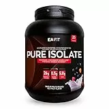 EAFIT | Pure Isolate | Whey Protein Isolate | Whey pour Prise de Masse et Musculation | 26g de Proteine, 5,8g de BCAA | Faible en sucres et matières grasses | 750 g - FRUITS ROUGES | Marque FR