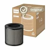 Filtre de Remplacement Philips Original pour Purificateurs d'Air Série 900 AC0950 et AC0951, HEPA NanoProtect + Charbon Actif, Durée de Vie de 12 Mois, Noir/Blanc (FY0910/30)