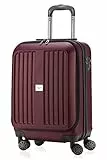 HAUPTSTADTKOFFER® Xberg - Ensemble ou à la pièce, dans différentes Tailles et Couleurs (42L, 90L et 126L) Valise Rigide Mat avec Serrure TSA (42 litres, Rouge Rubis)