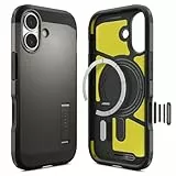 Spigen Coque pour iPhone 17, Tough Armor T MagFit, [Robuste, Test de Chute Niveau Militaire] - Gunmetal