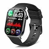 Montre Connectée Homme Femme avec Appel Bluetooth, Smartwatch 1.96' HD Montre Sport avec Podometre Moniteur Sommeil Cardiofréquencemètre 100+ Sportifs Intelligente Bracelet Connecté pour Android/iOS