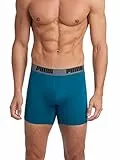 PUMA Lot de 3 Boxers pour Homme, Rouge/Gris/Bleu Sarcelle, L
