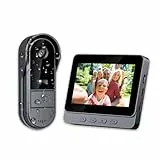 TKMARS Sonnette sans Fil avec Caméra 1080P Étanche IP67, Visiophone Vidéo Extérieur avec Écran 4.3', Angle de Vision 170°, Vision Nocturne, Interphone Vidéo pour Maison, sans WiFi et APP