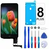 Brinonac Ecran Tactile LCD pour iPhone 8 Plus Vitre De Remplacement LCD Ecran Assemblé avec Kit De Réparation (Noir, 5,5 Pouces)
