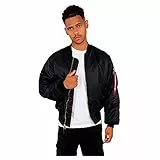 ALPHA INDUSTRIES Homme Ma-1 Manteau, Noir (Black), M EU
