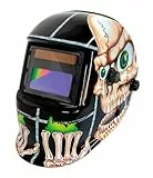 GYS - Masque de soudage LCD VENUS 3/9-13 G Bones True Color - teinte 3/913 - champ de vision 92x42mm - assombrissement auto 0,08ms - classe optique 1/1/1/2 - pour MMA, TIG, MIG/MAG & Meulage