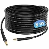 RUKHOOL 8M Flexible Tuyau pour Kärcher K2 K3 K4 K5 K6 K7 Nettoyeur Haute Pression Accessoires Rallonge Tuyaux de Rechange Pièces Détachées Tuyaux D'extension avec Connecteur Rapide Poignée
