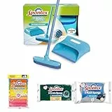 Spontex Starter Kit ménage - Pelle balayette en Caoutchouc Catch & Clean + 8 Microfibres Collection + 6 Gratte-Eponges Aluminum Multi-usages + 2 Flash Eponge Non-rayantes spéciales plaques et poêles