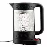 Bodum - 11659-01EURO - Bistro - Bouilloire Electrique - Double Paroi - Température Réglable - 1,1 L - Noir