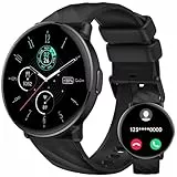 OWMSIC Montre Connectée Homme Femme, Noir