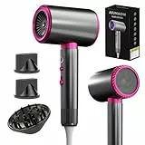 AIUNAOM Sèche-cheveux Ionique 2400W Silencieux et Puissant, Séchage Rapide avec Fonction Froid/Chaud, 3 Vitesses, 2 Concentrateurs & Diffuseur, Parfait pour Maison, Salon et Voyage