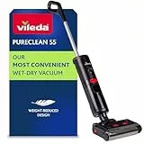 Vileda PureClean S5, Aspirateur Laveur sans Fil, Aspirateur Sec et Humide, Nettoyeur de Sol Intelligent sans Fil, Auto-Nettoyant et Léger, Longue Durée de Vie